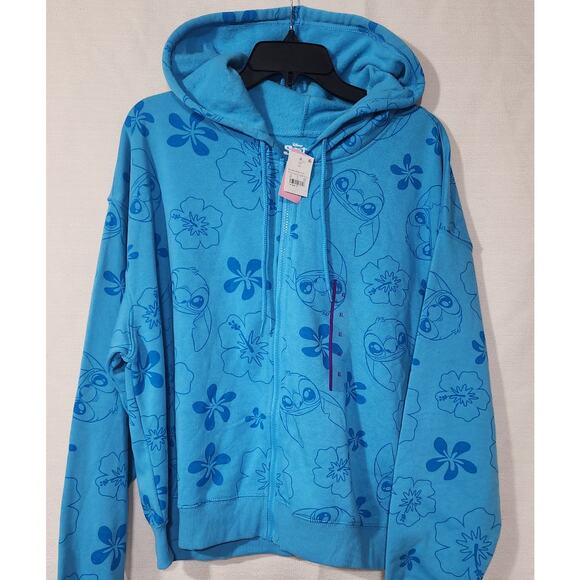 Disney Other - Disney stitch women's blue XL hoodie